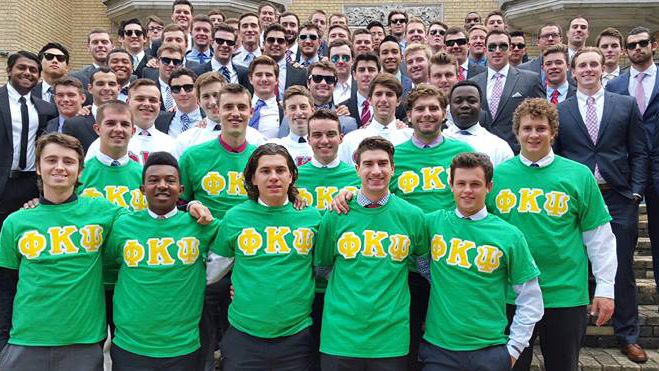 Big Phi Psi group at Laurel Hall