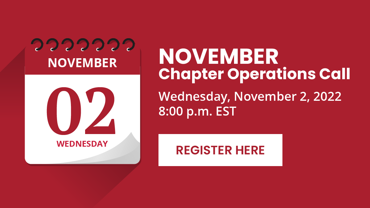 November Chapter Operations Zoom Call